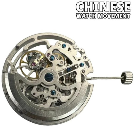 Chinese Watch Movement Automatic Mechanical TY2809 3Hands Overall Height 8.0mm