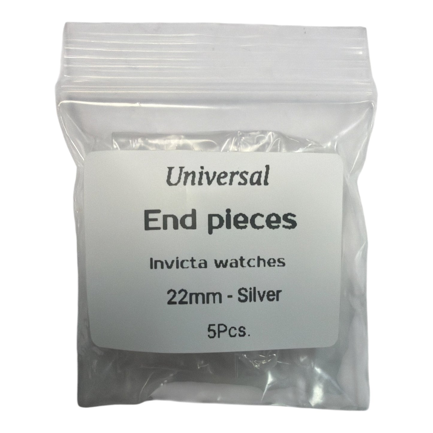 Invicta Silver Tone Watch Band End Piece Curved Fit – 22mm (Pack of 5)