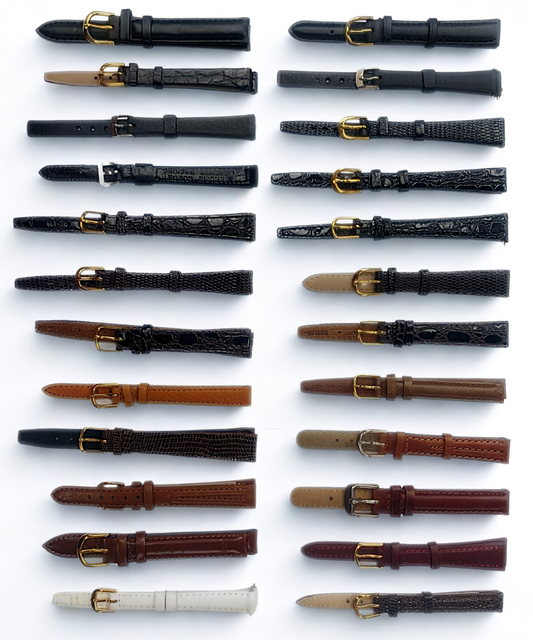 Lot of 26 Assorted Leather Watch Bands – OLD STOCK CLEARANCE SALE LADIES SIZE #2