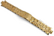 24MM INGERSOLL Textured Gold Tone Stainless Steel Band with fold over clasp