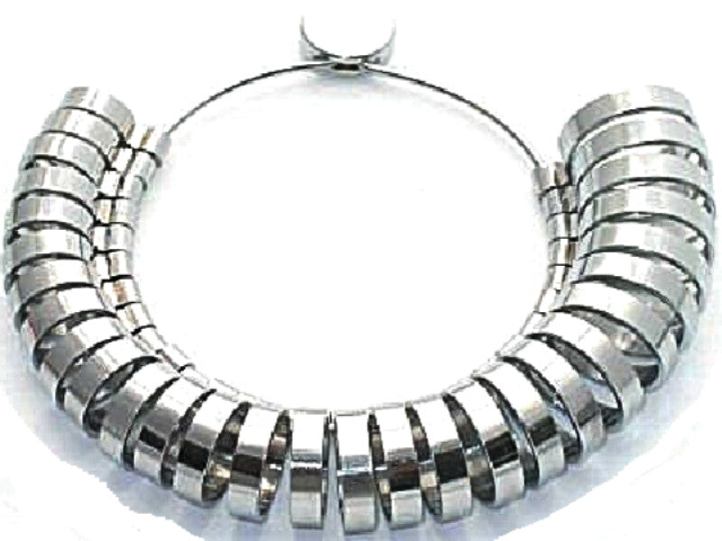 Finger Gauge Set Ring Sizer Wide Band GRADUATED1-15 Measuring Finger Sizes
