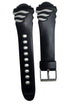 17MM Plastic PVC Replacement Band Black Gray Wave Design Band without Pins