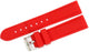 Watch Band RED color Silicone (Heavy)20mm Silver Buckle with spring Bars