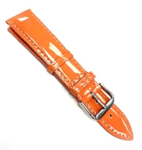 Watch Band 18MM Peach Genuine Leather Soft Sweat Proof, Stitched and Padded