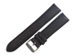 19mm D. Brown Genuine Leather Padded Stitched Watch Band