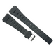 19MM PVC Black, Flat & Slim Watch Band for Casio, Timex, Citizen & others