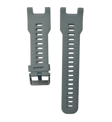 26mm Grey Rubber Watch Strap Band w/ Buckle & Tools