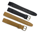 18 mm LADIES GENUINE SADDLE LEATHER WATCH BAND -OPEN END