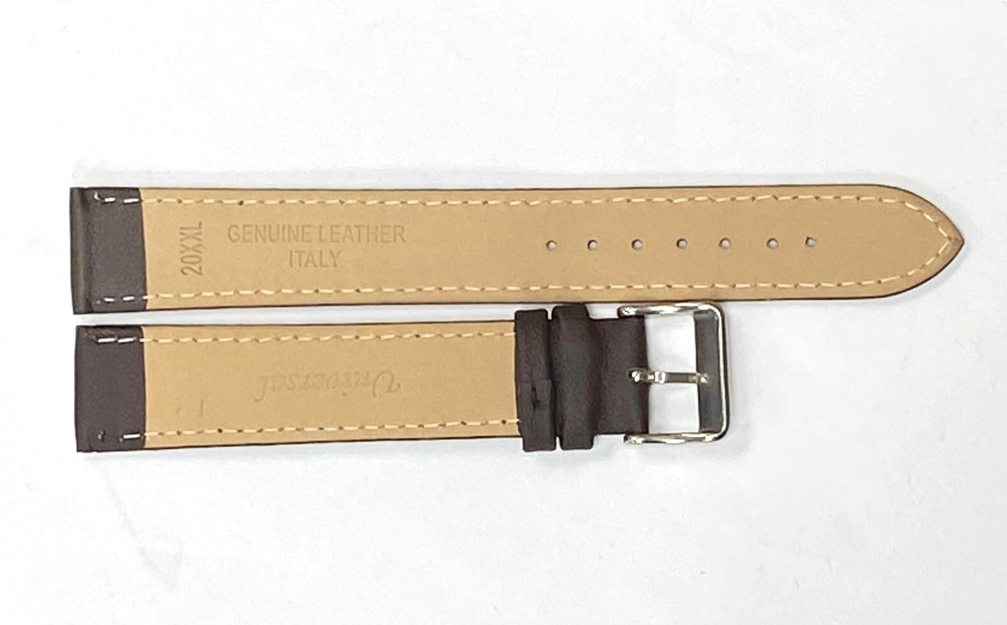 LOT OF 6 Watch Band Flat Leather Plain Brown 10,12,14,16,18,20,22,24mm XXL
