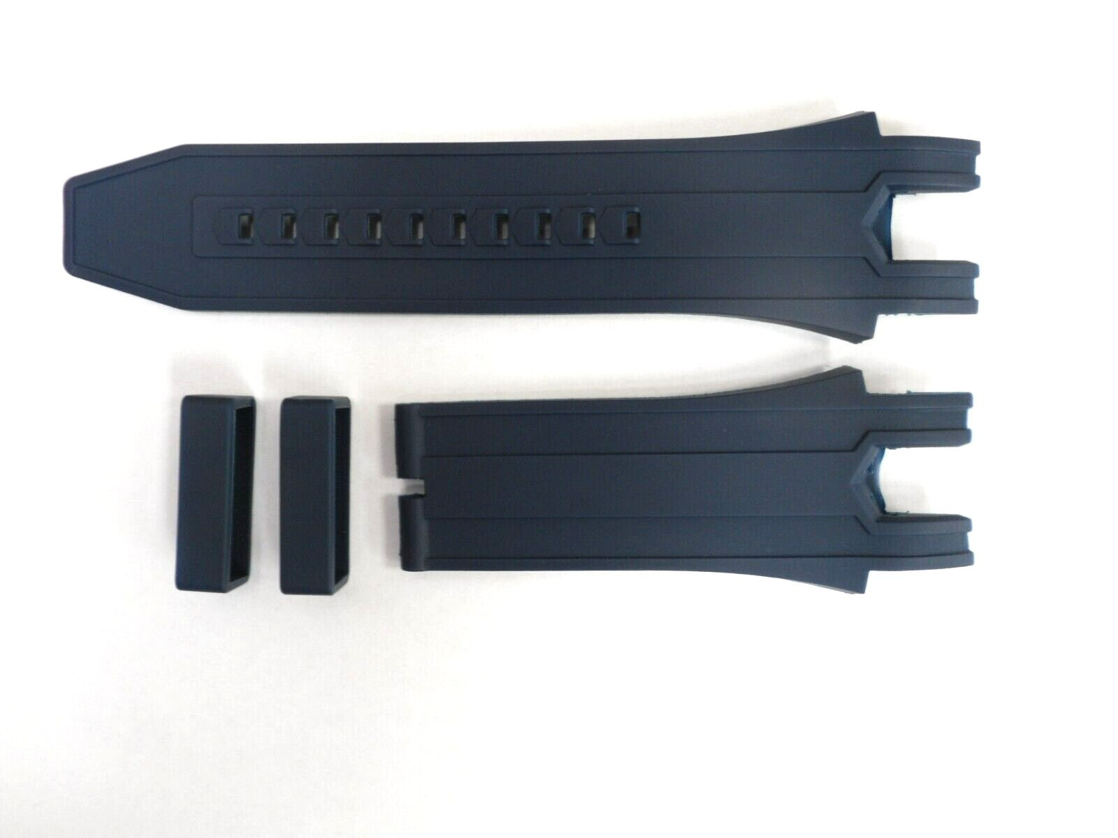 CURVED END SILICONE WATCH BAND BLUE COLOR STRAP 26 mm invicta