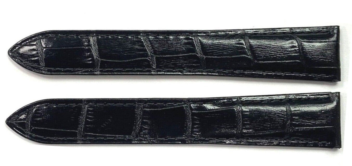 Watch Band Genuine Leather  Alligator Grain  fit Cartier Watch 25.8X20MM