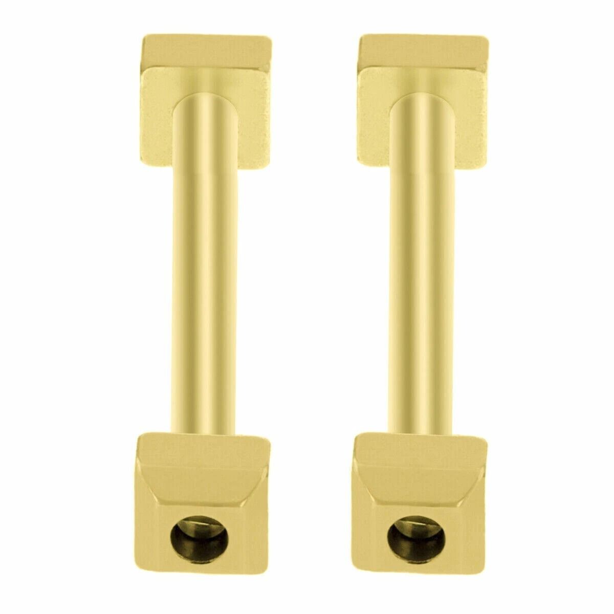 SCREW T-BARS FIT CARTIER PASHA LEATHER BAND /BRACELET LUG FOR 18MM GOLD