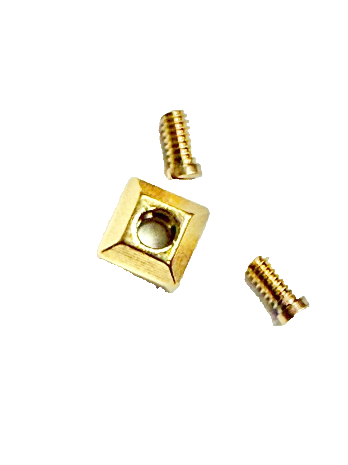 SCREW T-BARS FIT CARTIER PASHA LEATHER BAND /BRACELET LUG FOR 18MM GOLD