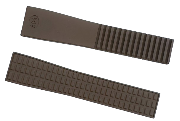 High Quality Rubber Watch Strap Brown Color fit to PATEK P Aquanaut 19x16m