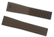 High Quality Rubber Watch Strap Brown Color fit to PATEK P Aquanaut 19x16m