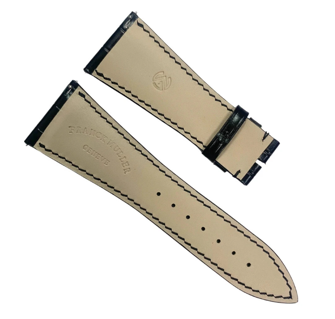 Genuine Franck Muller Watch Band 30mm x 22mm – Black