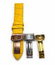 16MM 18MM 20MM 22MM 24MM YELLOW WATCH BAND Alligator Grain Deployment Clasp