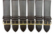 Lot of 6 Watch Bands Dark Brown Genuine Leather Flat Plain 26mm (High Quality)