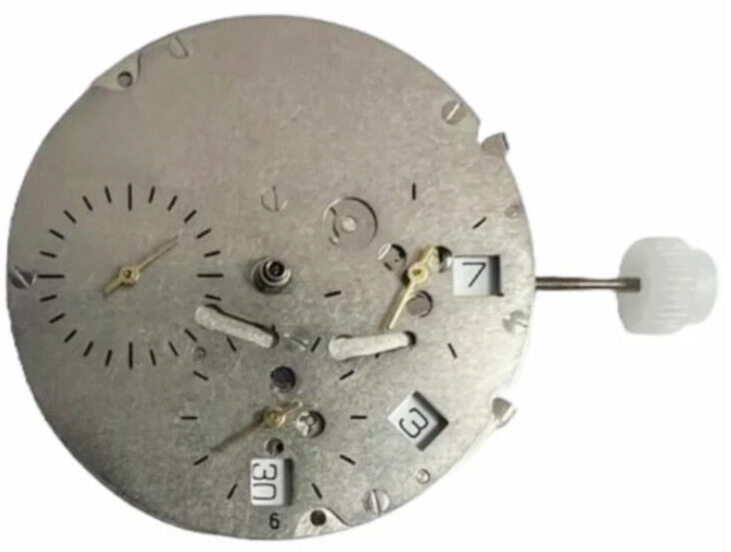 Chinese Automatic Watch Movement DG3836-4.5D 3Hands, 3Eyes, Date at 4:30