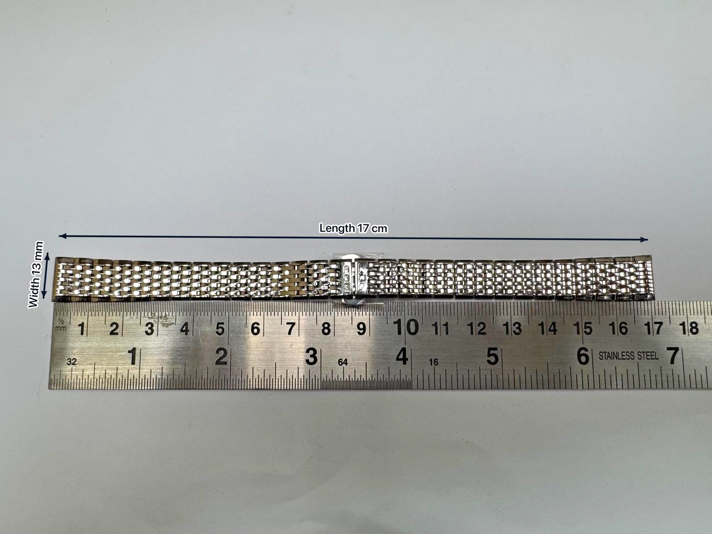 13MM HIGH-QUALITY STAINLESS-STEEL WATCH BAND BRACELET COMPATIBLE WITH LONGINES