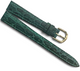 13MM GREEN CROCO GRAIN LEATHER STRAP BAND