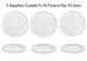 3PCS Sapphire Crystal Domed to Fit PANERAI PAM00244 AR Coating(33*3.5*2.5mm)
