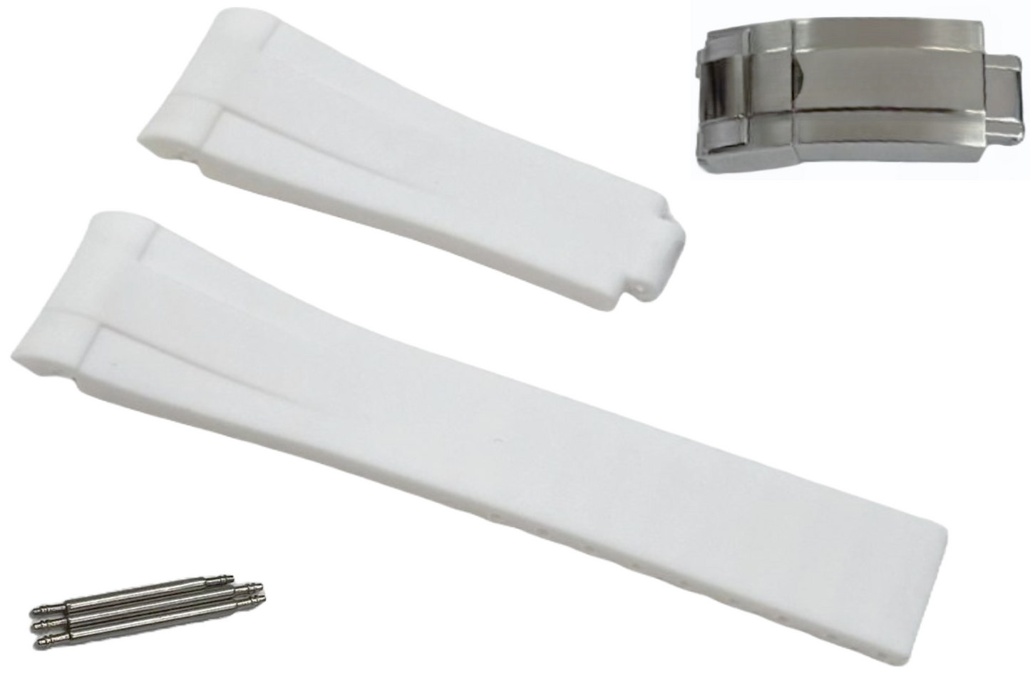 ROLEX WHITE Watch Band 20MM Fits DateJust SUBMARINER GMT DAYTONA EXPLORER