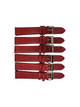 Lot of 6 Watch Bands 12- 22 mm Genuine Leather Lizard Grain Padded Best Quality