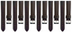 Set of 6PCS Multi-Color Watch Band Size (14✖12)mm Stitched Plain Leather Strap