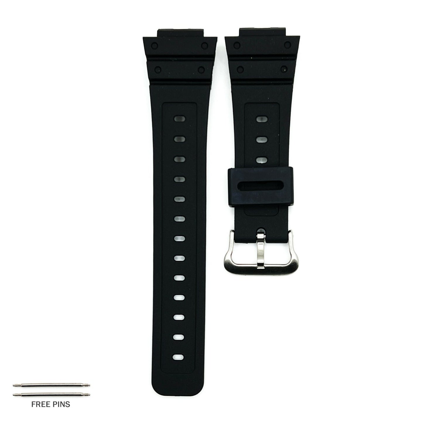 WATCH BAND PU PLASTIC  16MM FIT G-SHOCK DW6900FS,DW6800,DW6500, G100, DW6900FS