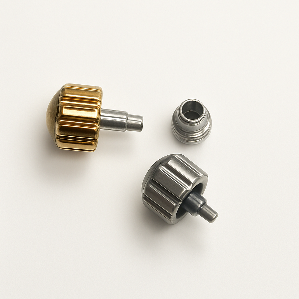 Breitling Crown CAV3808 | 6.00mm Diameter | Tap 10 | Gold & Silver