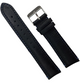 20mm Black color w/blue threading Genuine Leathe Watch Band