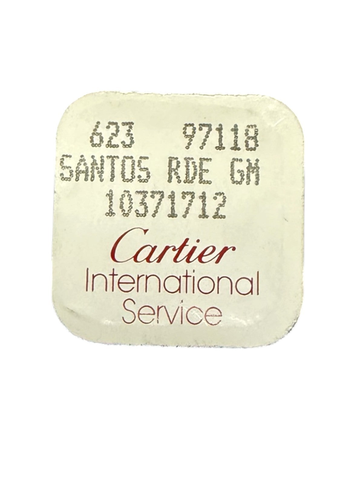 Authentic Cartier Santos RDE GM Component Ref. 10371712 / 623 97118 (Open Pack)