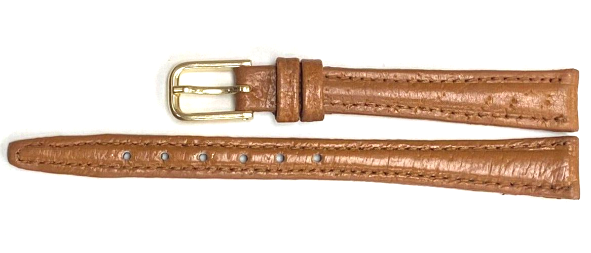 Watch Band Genuine PIGSKLIN Leather TAN Padded 12mm Best Quality