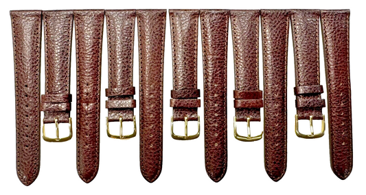 New  lot of 6 Watch Bands Brown 20x16MM Genuine Leather