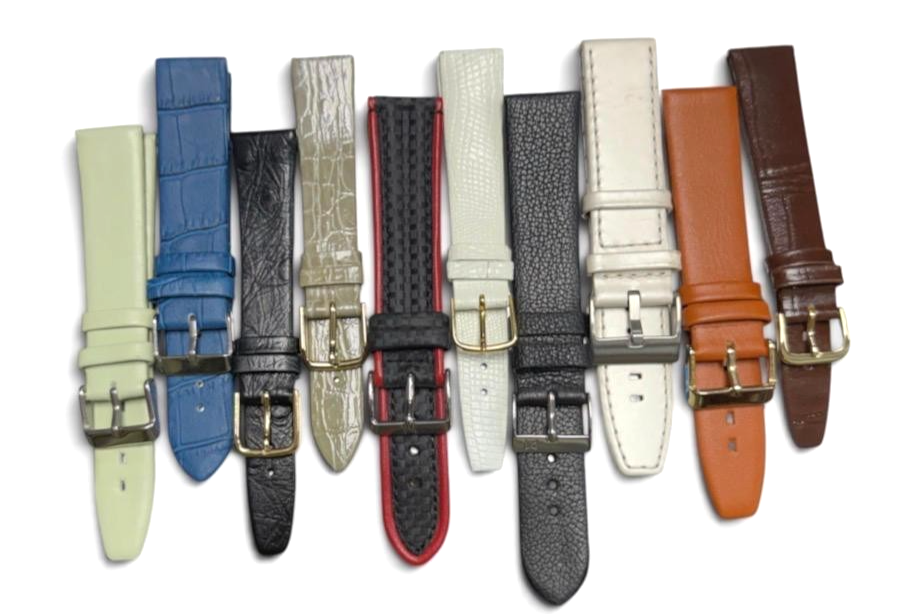 LOT OF 10 WATCH BANDS MIX SIZE STYLE AND COLORS 18/20mm