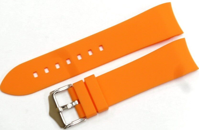 CURVED END SILICONE WATCH BANDS 9 COLORS RUBBER STRAP 18,19,20,21MM,22MM,24mm,