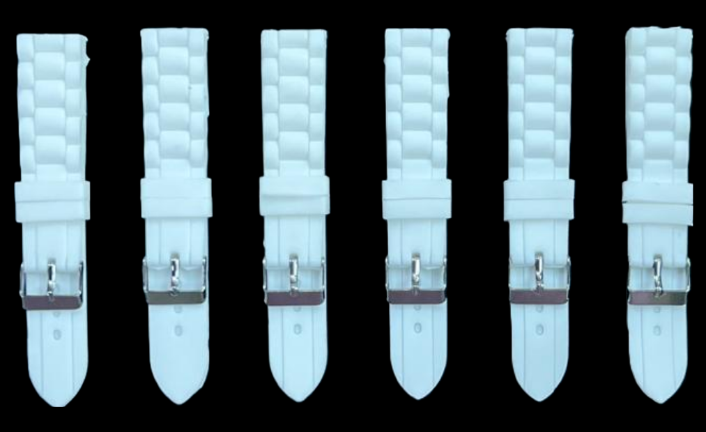 Premium Quality Soft Silicone Rubber Textured Sport Watch Band 16mm-22mm
