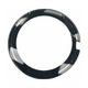 Sapphire Crystal Rado Double Dome Black Trim and Silver Lines (32.5×3.06×1.0)mm