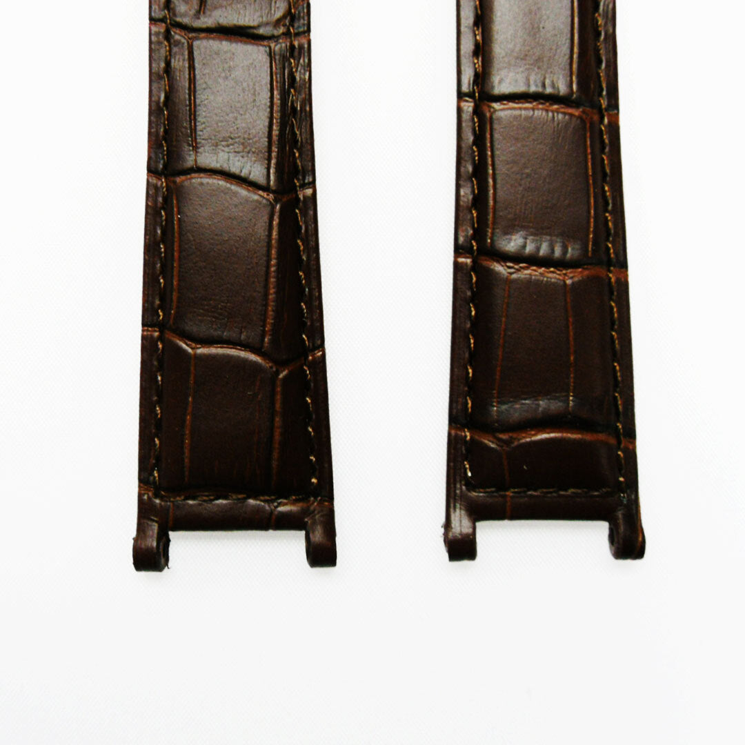  Genuine Leather Watch Bands, Alligator Grain(PADDED) fit cartier , 15x3.5x12MM