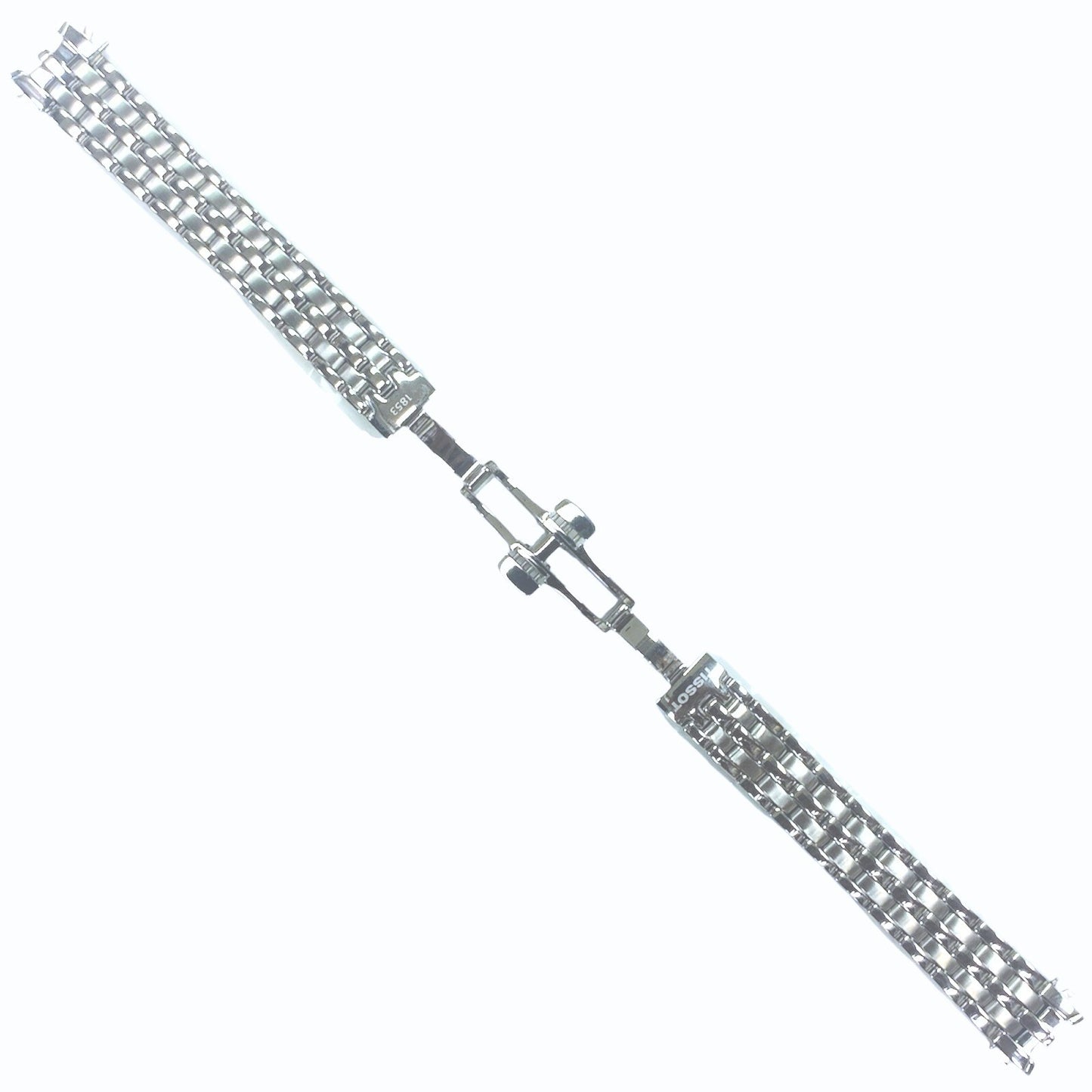 22mm Stainless Steel Watch Band Bracelet - Curved End Links for R&W Geneve