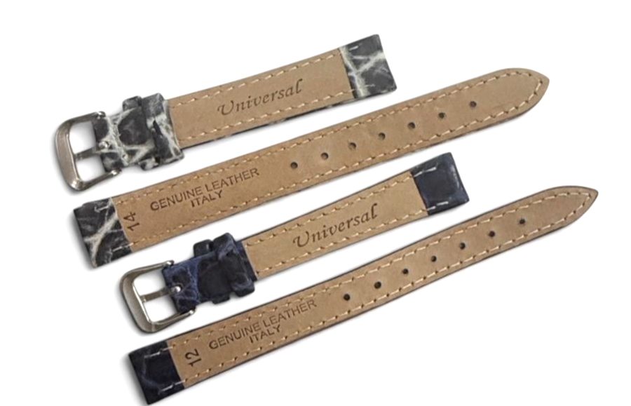 Watch Band DESINGER Genuine Leather Alligator strap 12/14mm
