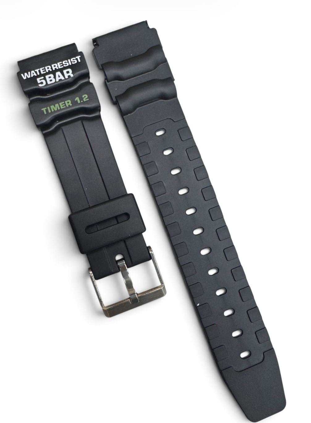 20MM BLACK WATER RESIST WATCH BAND for Seiko, Citizen Diver Sports Watches
