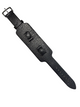 18mm Lizard Patterned Leather Watch Band Black for Fossil & Guess Watches