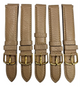 KREISLER Genuine Calfskin Brown Vintage Watch Band 16MM Gold-Tone Buckle