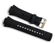 Black Silicone Watch Strap Quick Release 26mm Waterproof Soft Rubber Band