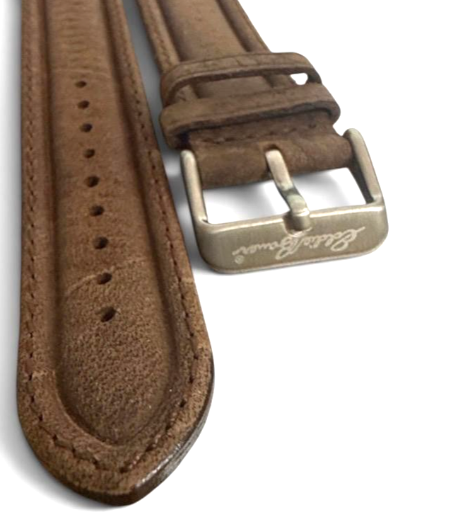 EDDIE BAUER Vintage Leather Watch Band Strap 19 mm Brown Mocha
