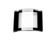 Sapphire Crystal Rado Sharp Edges Black Trim w/Silver lines(30.0×23.4)mm