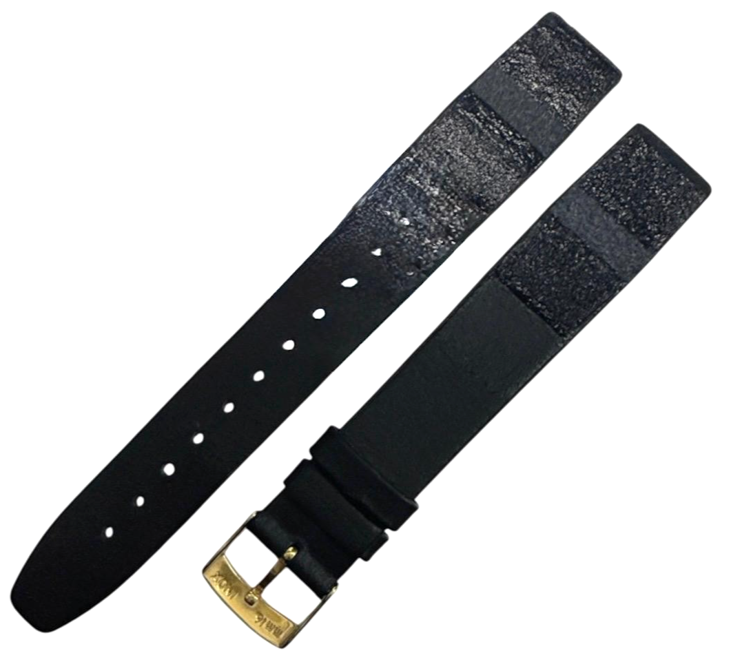 18m Black Color Genuine Quality Calf Leather Open Ended Band