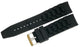 Watch Band Silicone Black 22MM Curved Ends Fit Sports  Men Watches